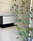 The Horizon Modern Wall Mounted Mailbox — Classic Collection