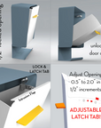 The Courier Modern Wall Mounted Mailbox — Classic Collection