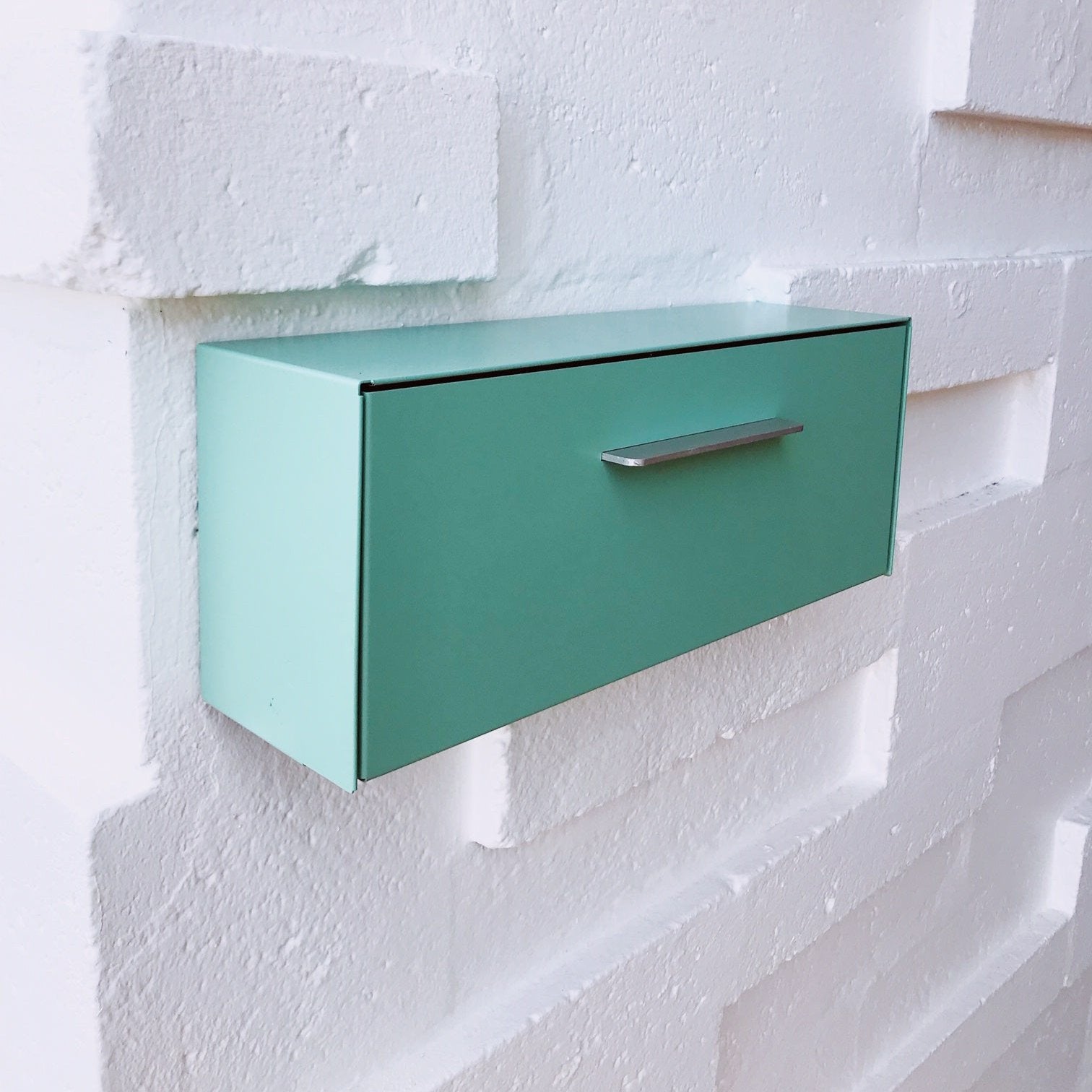 The Horizon Modern Wall Mounted Mailbox — Monochrome Collection