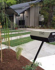 The Modbox Mid-Century Modern Curbside Mailbox — Shadow Collection